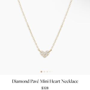 Gorjana pave heart necklace